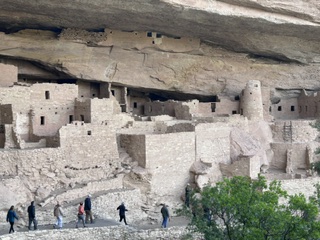 Start of the guided tour at Cliff Palace Mesa Verde National Park